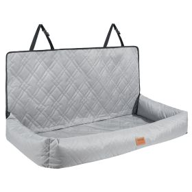 VEVOR Dog Car Seat, Waterproof Dog Booster Seat for Car, Pet Car Seat with Clip-On Safety Leash, PP Cotton Filling
